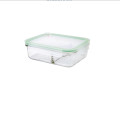 GLASSLOCK Sklenená dóza obdĺžníková delená s ventilom 19x14,1x5,5 cm 0,92 L GLASSLOCK Sklenená dóza obdĺžníková delená s ventilom 19x14,1x5,5 cm 0,92 L