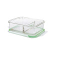 GLASSLOCK Sklenená dóza obdĺžníková delená s ventilom 19x14,1x5,5 cm 0,92 L GLASSLOCK Sklenená dóza obdĺžníková delená s ventilom 19x14,1x5,5 cm 0,92 L