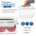 GLASSLOCK Sklenená dóza obdlžníková 23x18,2x6,7 cm 2 L GLASSLOCK Sklenená dóza obdlžníková 23x18,2x6,7 cm 2 L