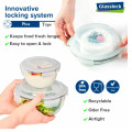 GLASSLOCK Sklenená dóza okrúhla 16x3 cm (bez poklopu) 0,35 L GLASSLOCK Sklenená dóza okrúhla 16x3 cm (bez poklopu) 0,35 L