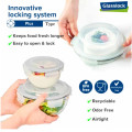 GLASSLOCK Sklenená dóza okrúhla 27x5 cm (9 cm vrátane veka) 1,75 L GLASSLOCK Sklenená dóza okrúhla 27x5 cm (9 cm vrátane veka) 1,75 L