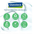 GLASSLOCK Sklenená dóza okrúhla 17,7x17,7x7 cm 1,25 L GLASSLOCK Sklenená dóza okrúhla 17,7x17,7x7 cm 1,25 L
