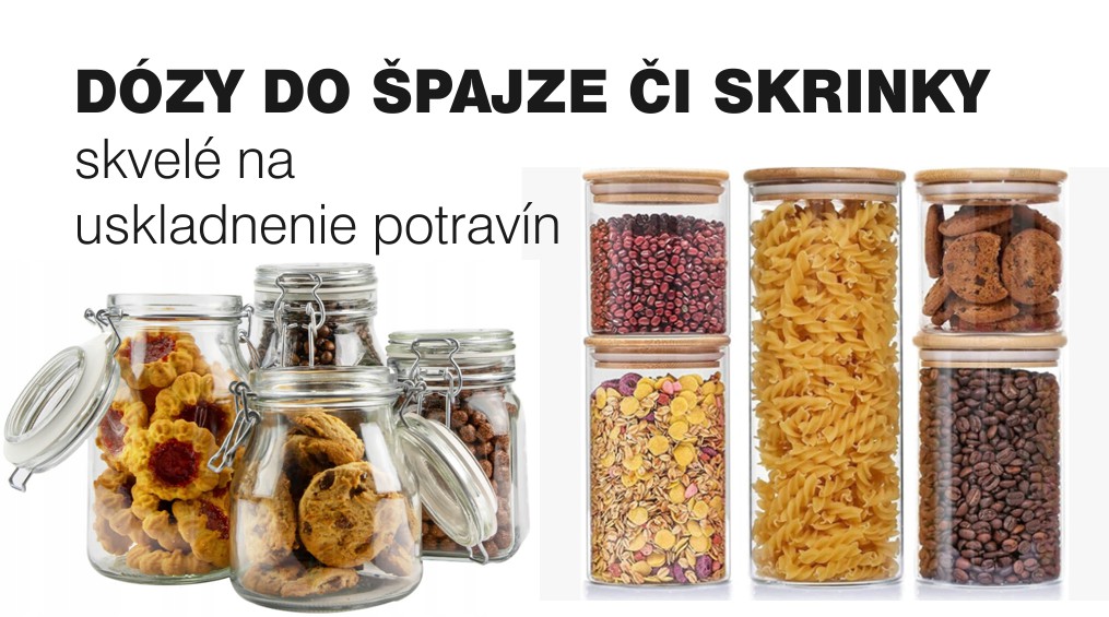 sklenené dózy