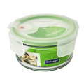 GLASSLOCK Sklenená dóza okrúhla s ventilom 11,5x5,7 cm 0,4 L